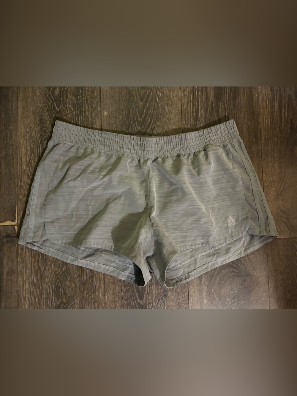 adidas Women's Light Gray Athletic Shorts